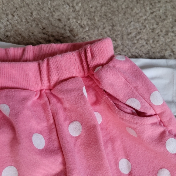 Minnie Mouse Girls 3T Polka Dot Pink Comfy Matching Set - Picture 3 of 3
